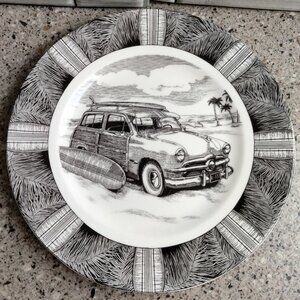 Slice of Life Surf Wood Station Wagon Collector's Dinner Plate
